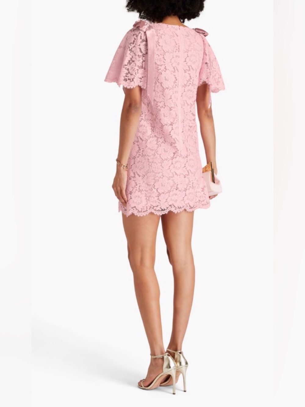 Valentino Garavani Blush Pink Lace Mini Dress - Picture 9 of 10